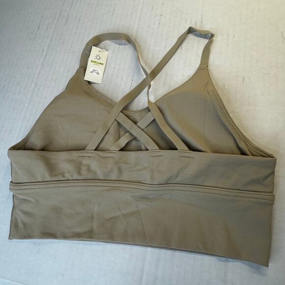 OFFLINE by Aerie Real Me Strappy Back Sports Bra Green Small NWT - Picture 4 of 7